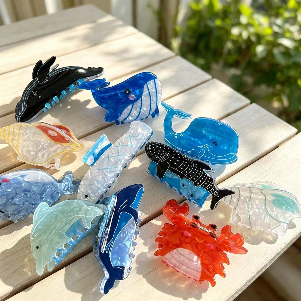 Beau - Ocean Animal Shape Acrylic Claw Clip