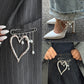 Brovia - Layered Draped Chain Safety Pin Brooch, variant view