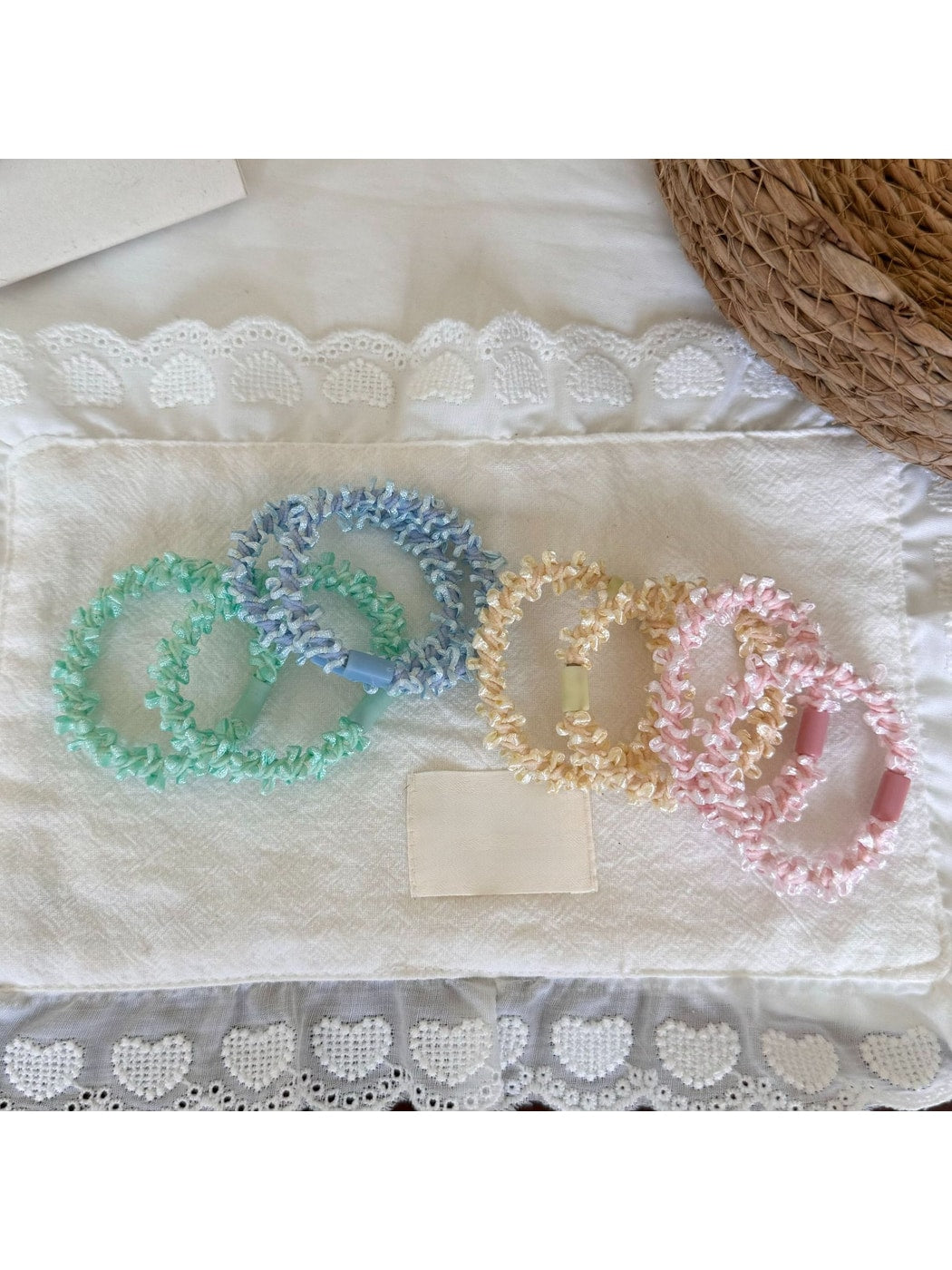 Gifty - Lace Inspired Polyester Round Design Hair Tie