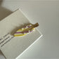 Beau - Bow Checkered Acetate Alloy Hair Clip