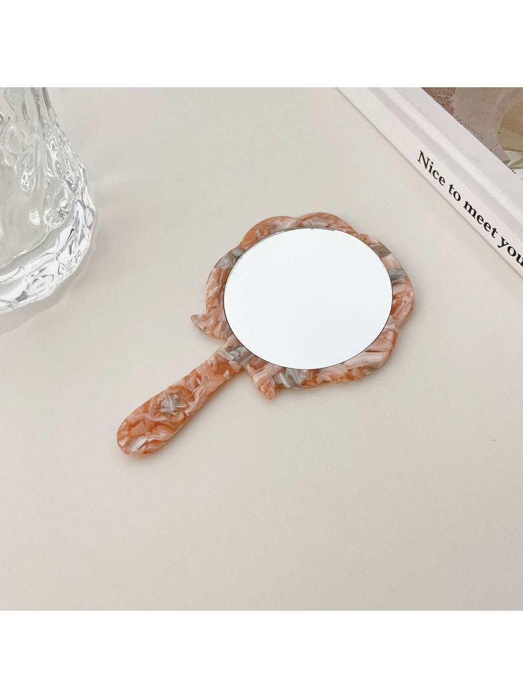 Mirroray - Stylish Rose Design Acetate Vanity Mirror