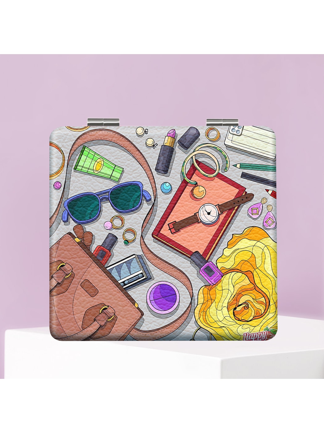Mirroray - Cartoon Style Foldable Makeup Mirror