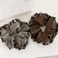 Gifty - Leopard Print Crinkle Ruffled Hair Tie