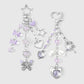 Keypus - Butterfly and Heart Charm Chain Keychain