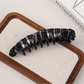 Beau - Minimal Striped Plaid Banana Clip