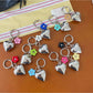 Keypus - Alloy Heart and Flower Bag Hanging Keychain