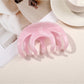 Beau - Glossy Marbled Pattern Hair Claw Clip
