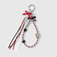 Keypus - Key and Bow Beaded Design Keychain