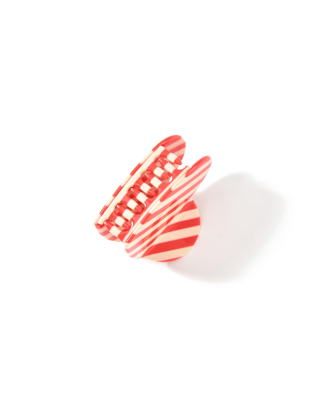 Beau - Polka Dot Heart Acetate Fiber Claw Clip