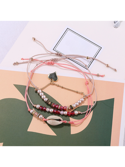 Lovra - Bohemian Beaded Alloy Strand Bracelet