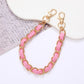 Keypus - Solid Color Faux Leather Chain Bag Charm