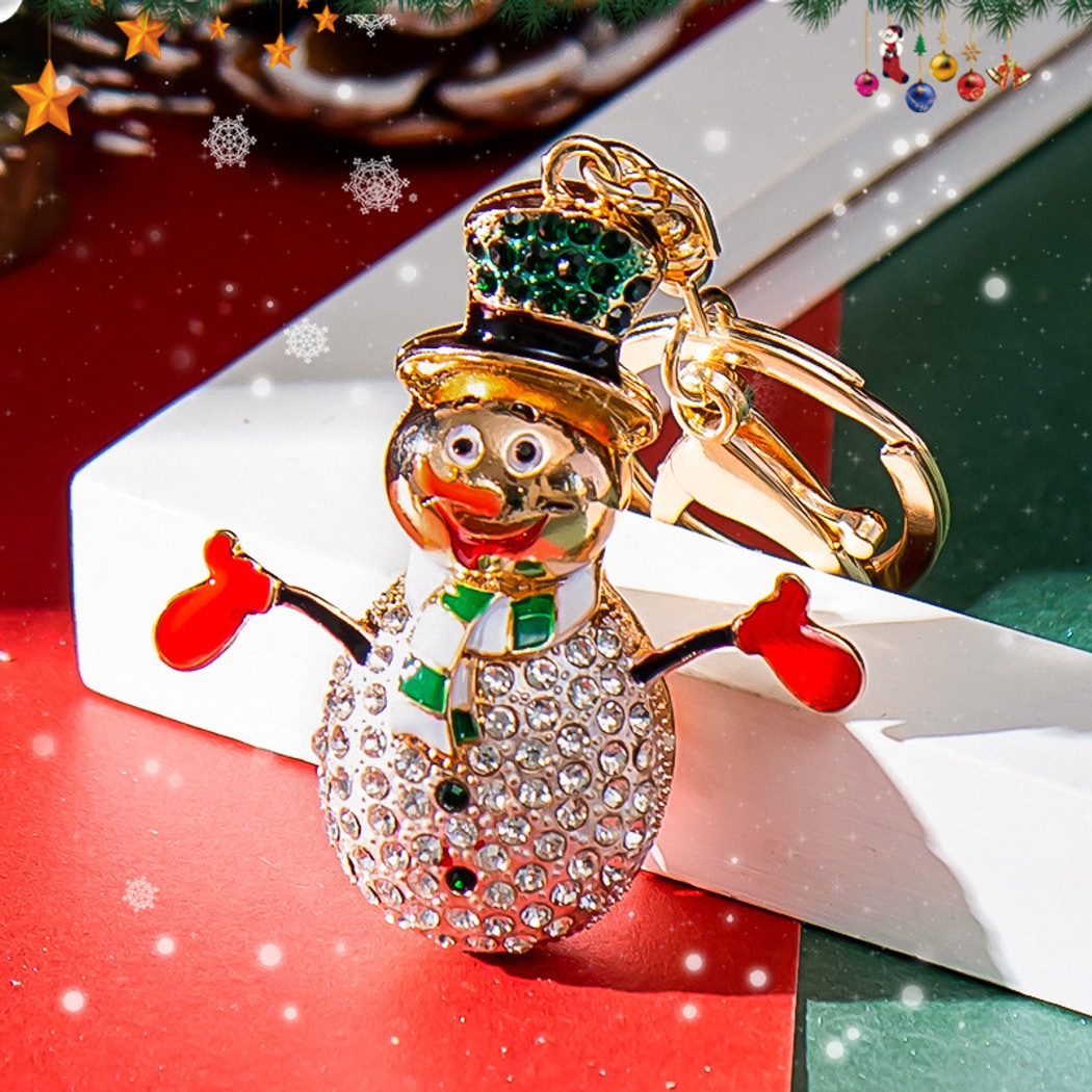 Keypus - Funny Snowman Christmas Theme Keychain