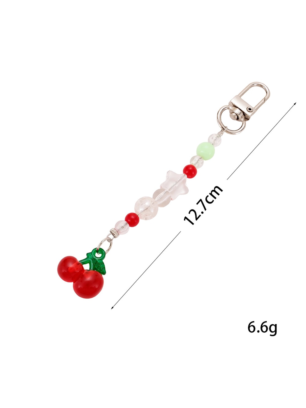 Keypus - Transparent Acrylic Fruit Bag Charm Keychain