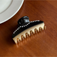 Beau - Vintage Acetate Line Detail Claw Clip