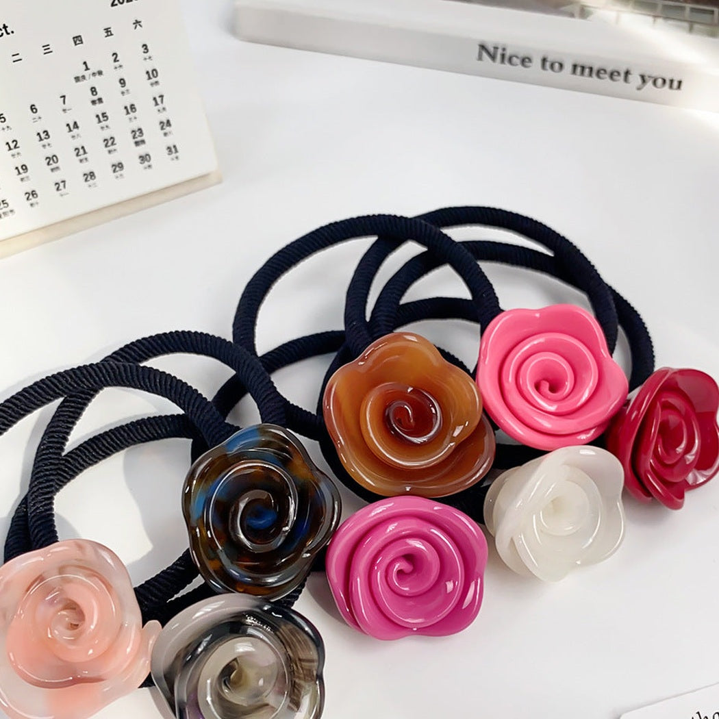 Floral Charm Hair Tie Collection showing multiple available variants