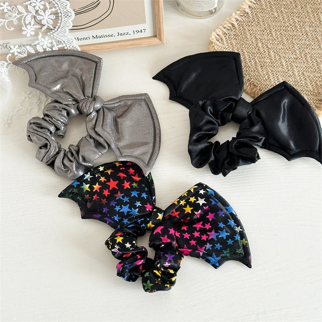 Halloween Bat Bow Scrunchie Set showing multiple available variants