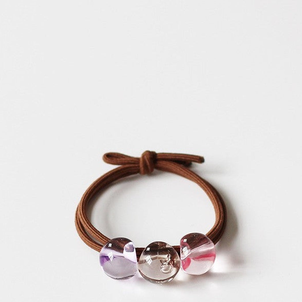 Faceted Bead Hair Tie Set showing multiple available variants
