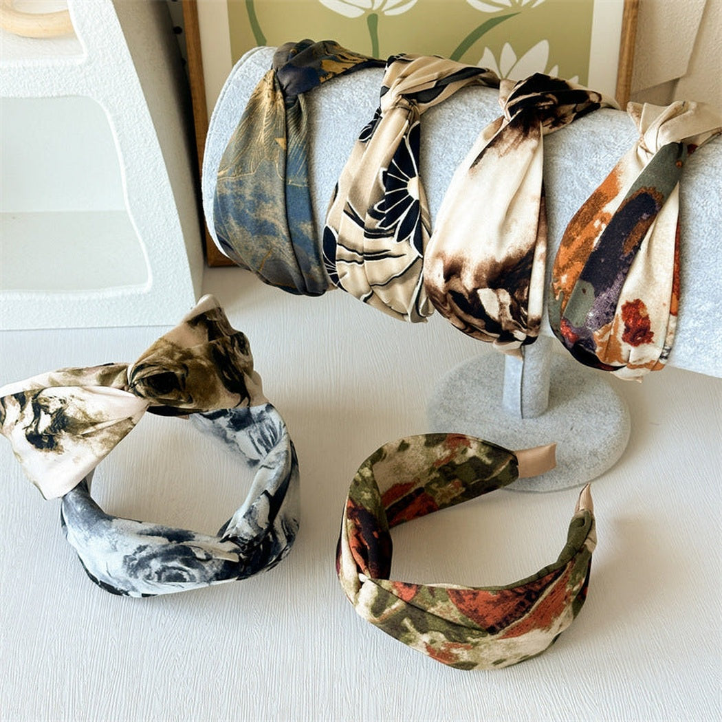 Floral Knotted Headband Collection showing multiple available variants