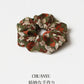 Floral Scarf Scrunchie showing multiple available variants