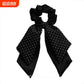Polka Dot Bow Scarf Scrunchie showing multiple available variants