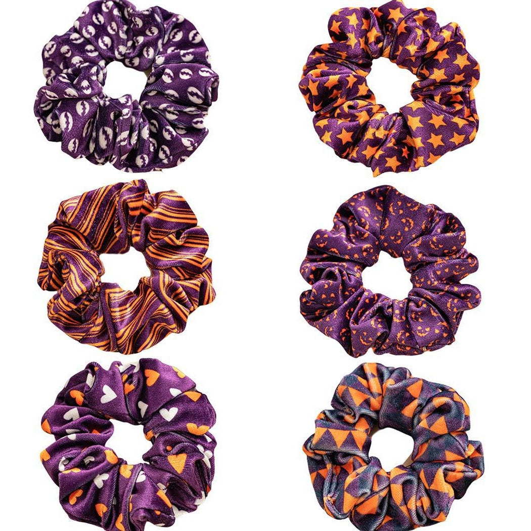 Halloween Plush Scrunchie Collection showing multiple available variants
