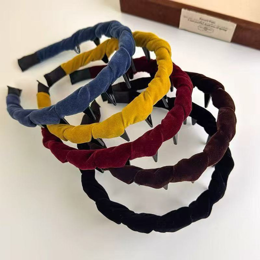 Beau - Wavy Velvet Headband showing multiple available variants