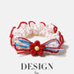 Floral Cherry Scrunchie Set showing multiple available variants