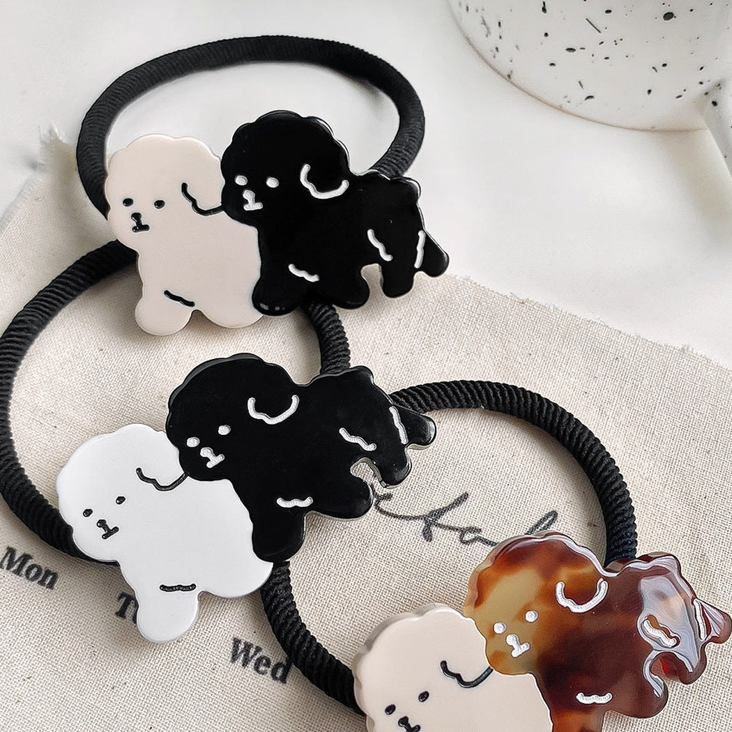 Dog Charm Hair Tie Trio showing multiple available variants