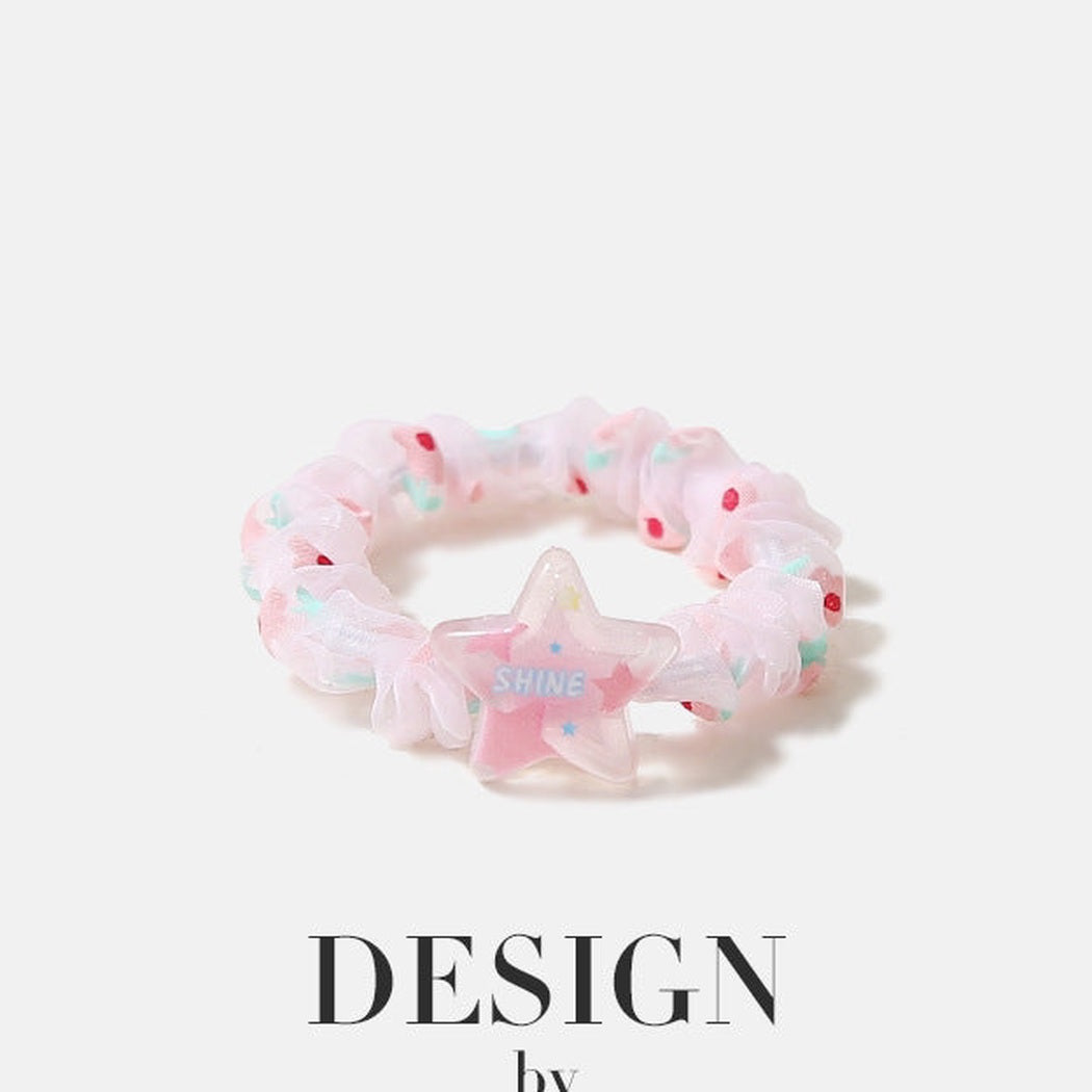 Pastel Star Hair Tie Collection showing multiple available variants