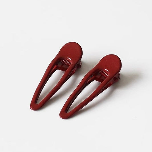 Red Barrette Pair showing multiple available variants