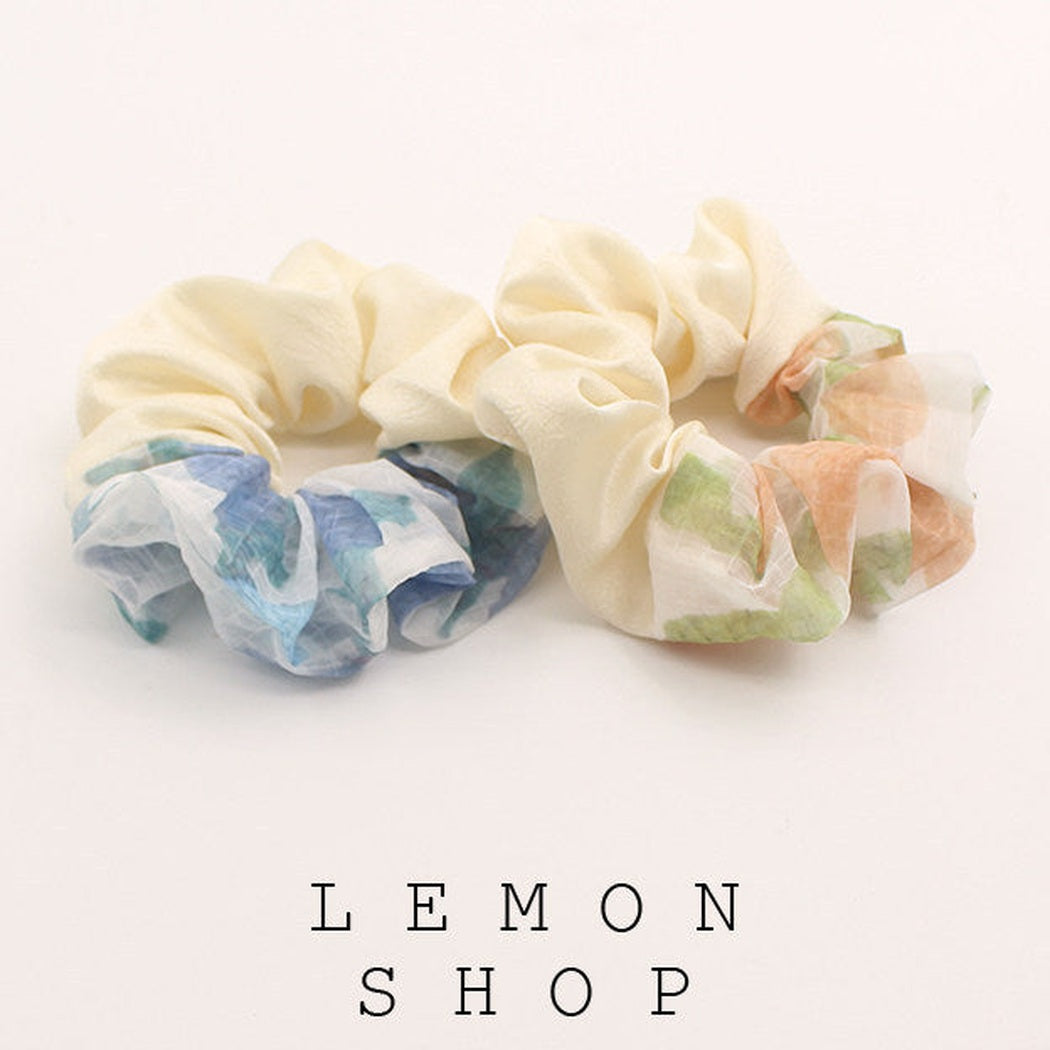 Oversized Floral Scrunchie showing multiple available variants