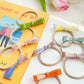 Marbled Bow Hair Tie Collection showing multiple available variants