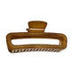Beau - Woodgrain Openwork Geometric Hair Claw - view 1