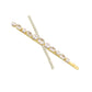 Beau - Pearl Crossed Side Hair Clip - view 1
