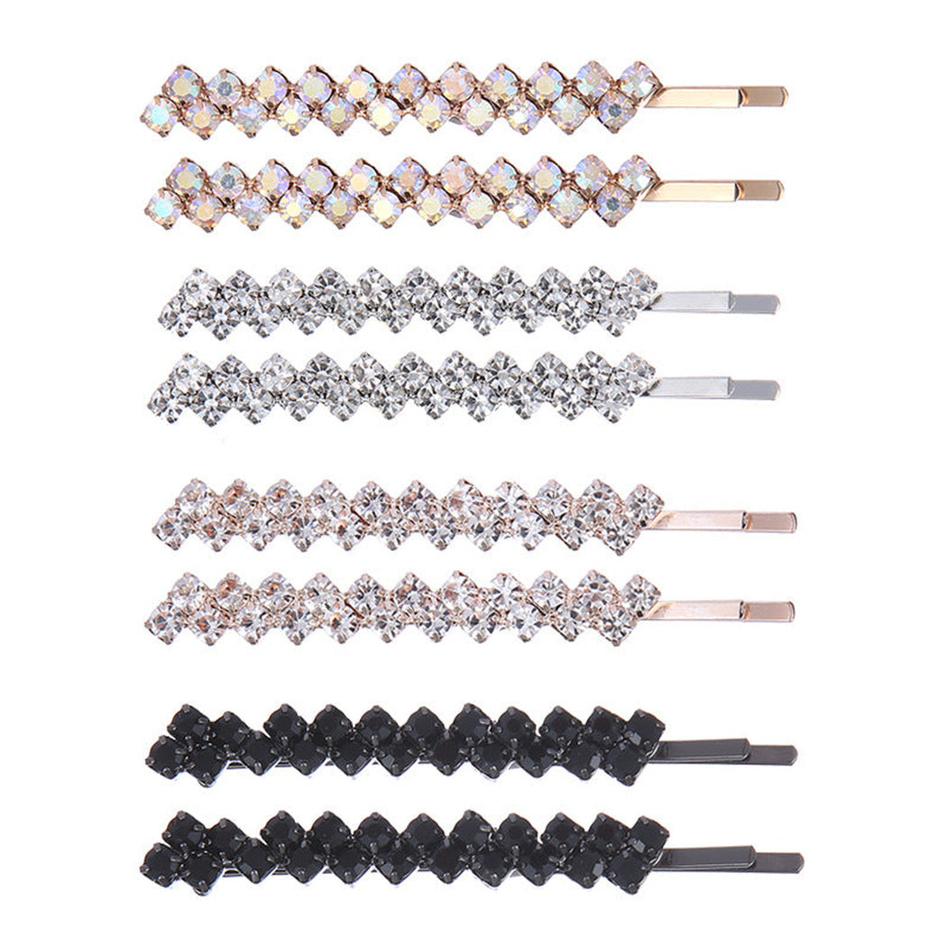 Beau - Crystal Geometric Side Barrette - view 1