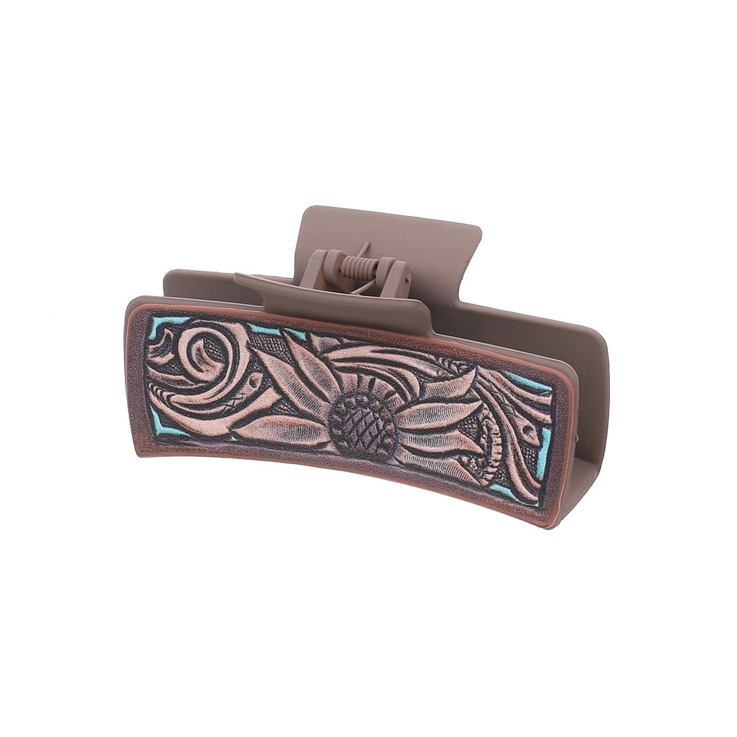 Beau - Cactus Sunflower Letter Hair Claw - variant 47520649347243