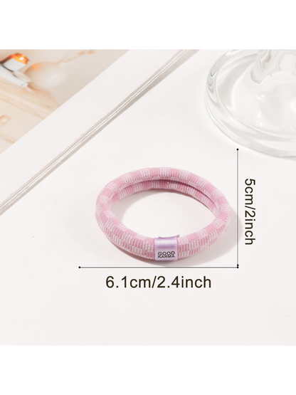 Gifty - Plaid High Elasticity Ponytail Hair Tie