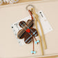 Keypus - Plaid Flower Fabric Bag Charm Keychain