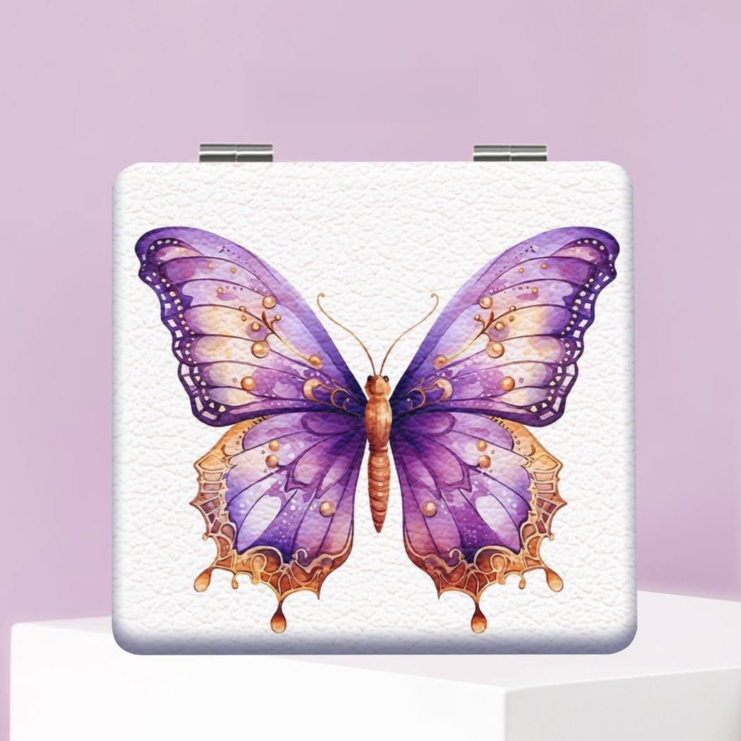 Mirroray - Portable Printed Folding Desktop Makeup Mirror