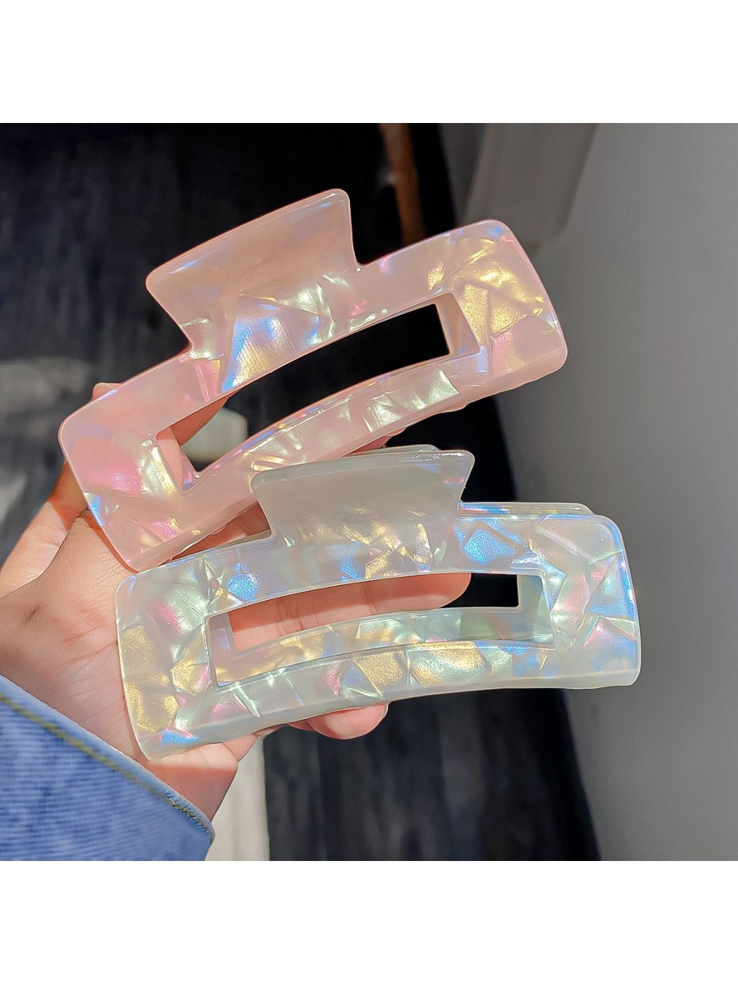 Beau - Minimalist Iridescent Hair Clip