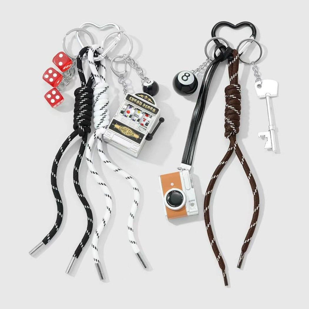 Keypus - Retro Camera and Ball Pendant Keychain