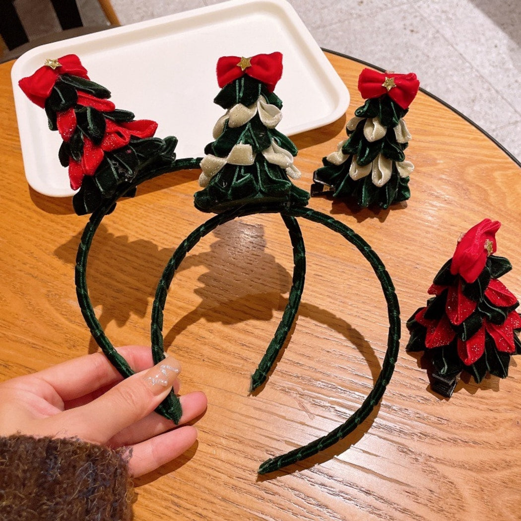 Gifty - Classic Christmas Tree Detail Hair Accessories