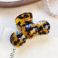 Beau - Round Wave Acetate Plate Claw Hair Clip