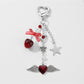 Keypus - Y2K Heart Bow Star Pendant Alloy Keychain