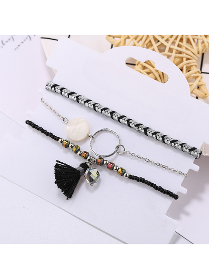Lovra - Simple Stackable Tassel Beaded Bracelet