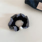 Gifty - Black and White Plaid Edge Hair Tie