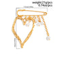 Brovia - Layered Draped Chain Safety Pin Brooch, size reference