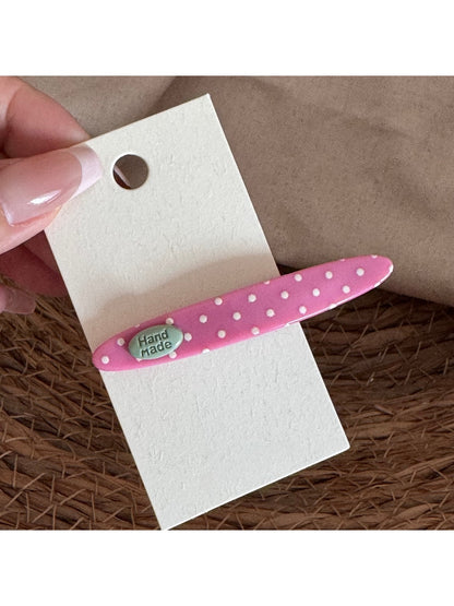 Beau - Polka Dot Acrylic Side Section Hair Clip