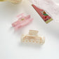 Beau - Cute Openwork Floral Print Claw Clip