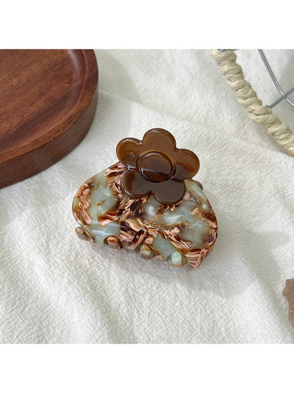 Beau - Cute Floral Pattern Acetate Hair Clip